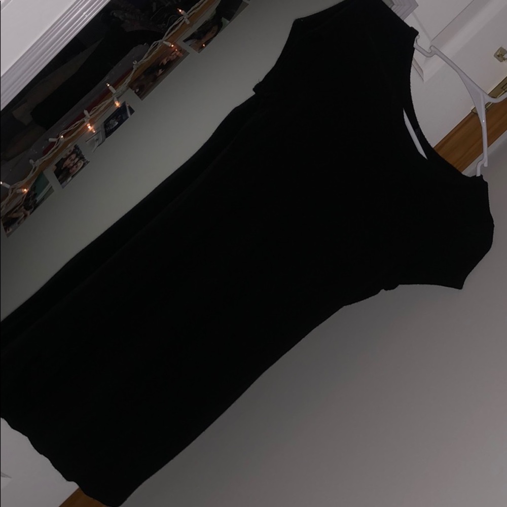 Black T-shirt dress
